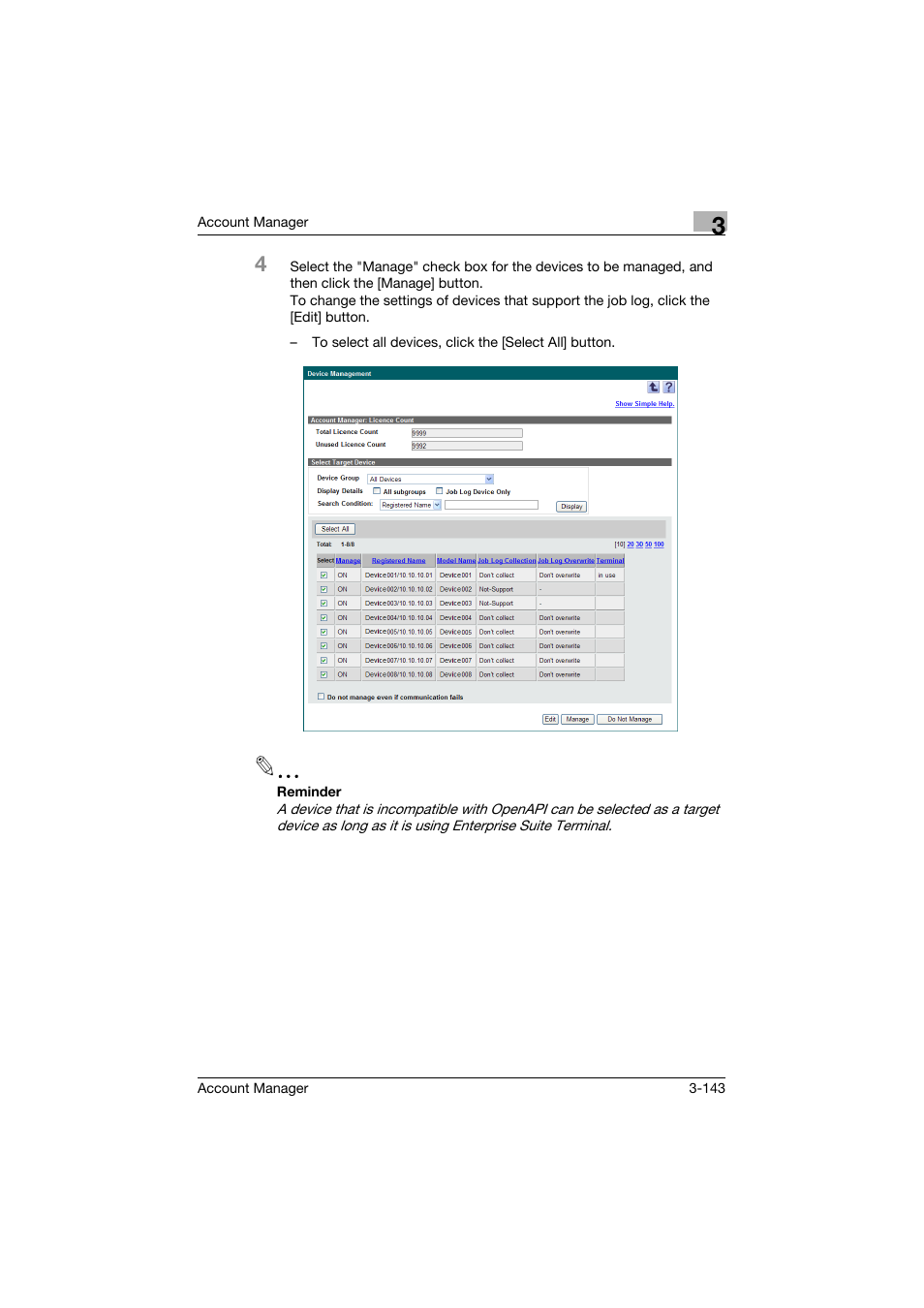 Konica Minolta PageScope Enterprise Suite User Manual | Page 158 / 203