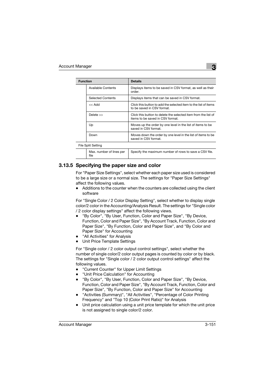 5 specifying the paper size and color, Specifying the paper size and color -151 | Konica Minolta PageScope Enterprise Suite User Manual | Page 166 / 203