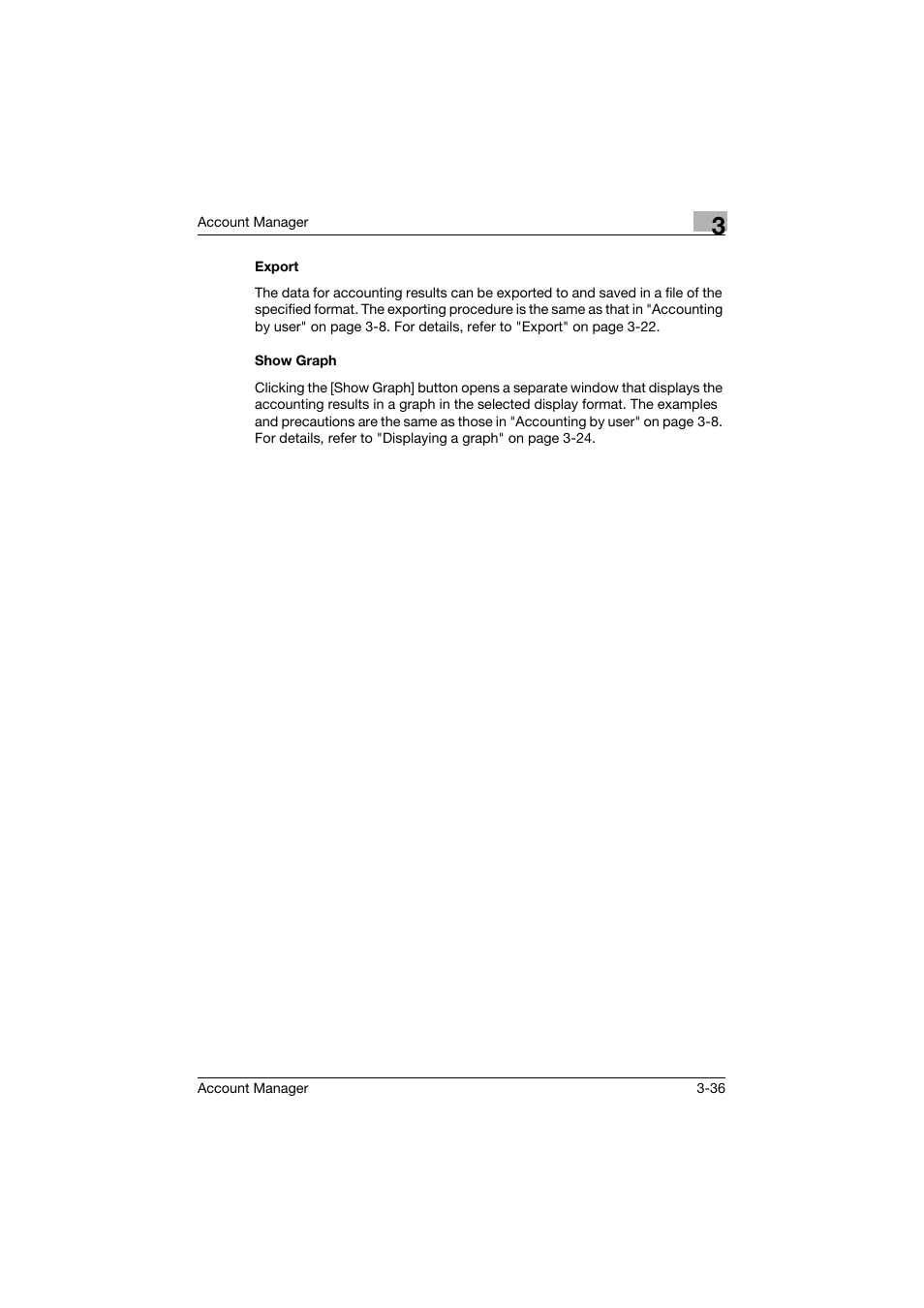 Export, Show graph, Export -36 show graph -36 | Konica Minolta PageScope Enterprise Suite User Manual | Page 51 / 203