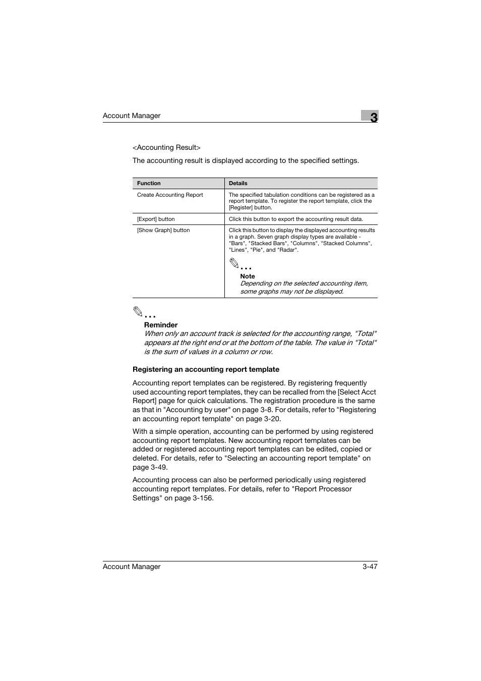 Registering an accounting report template, Registering an accounting report template -47 | Konica Minolta PageScope Enterprise Suite User Manual | Page 62 / 203