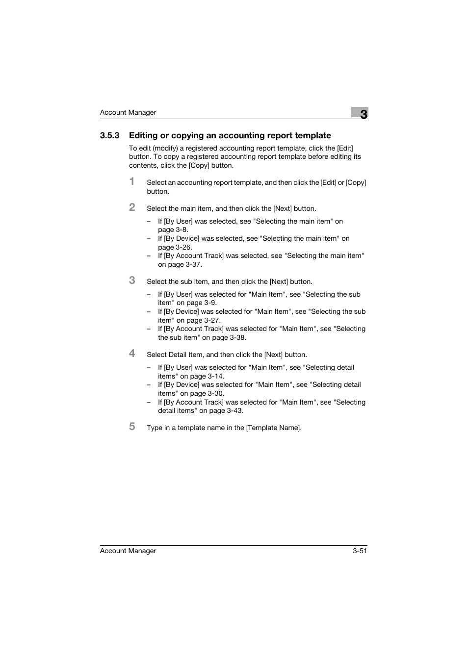 3 editing or copying an accounting report template | Konica Minolta PageScope Enterprise Suite User Manual | Page 66 / 203