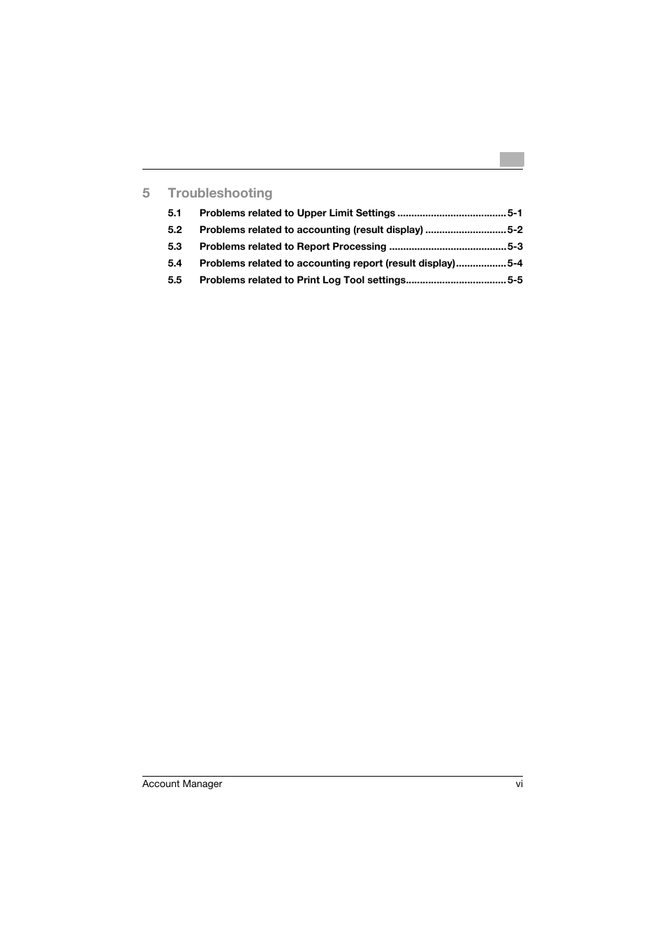 5troubleshooting | Konica Minolta PageScope Enterprise Suite User Manual | Page 7 / 203