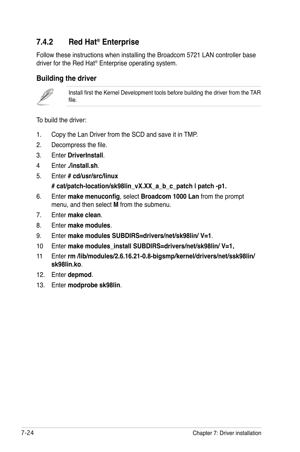 2 red hat® enterprise, Red hat, Enterprise -24 | 2 red hat, Enterprise | Asus TS300-E5 User Manual | Page 210 / 218