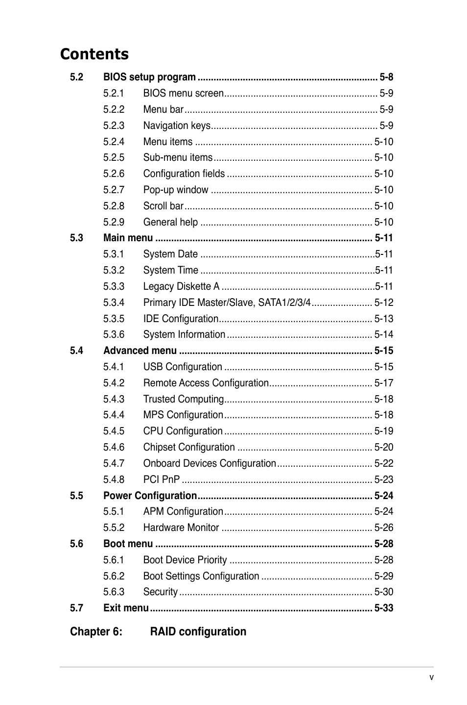 Asus TS300-E5 User Manual | Page 5 / 218