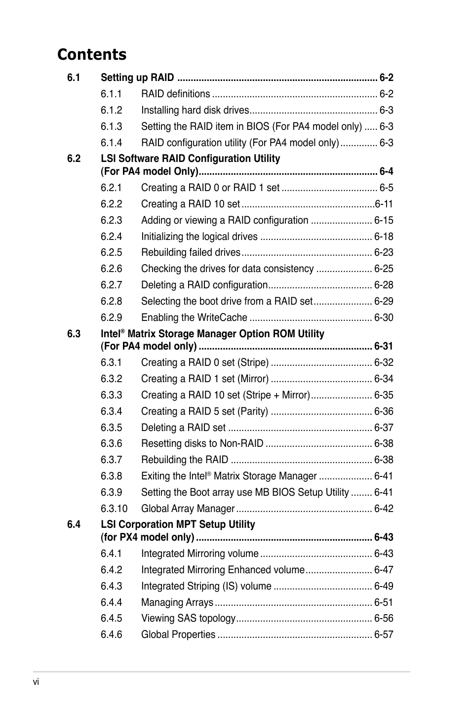 Asus TS300-E5 User Manual | Page 6 / 218