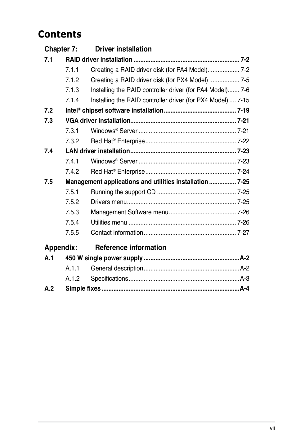 Asus TS300-E5 User Manual | Page 7 / 218