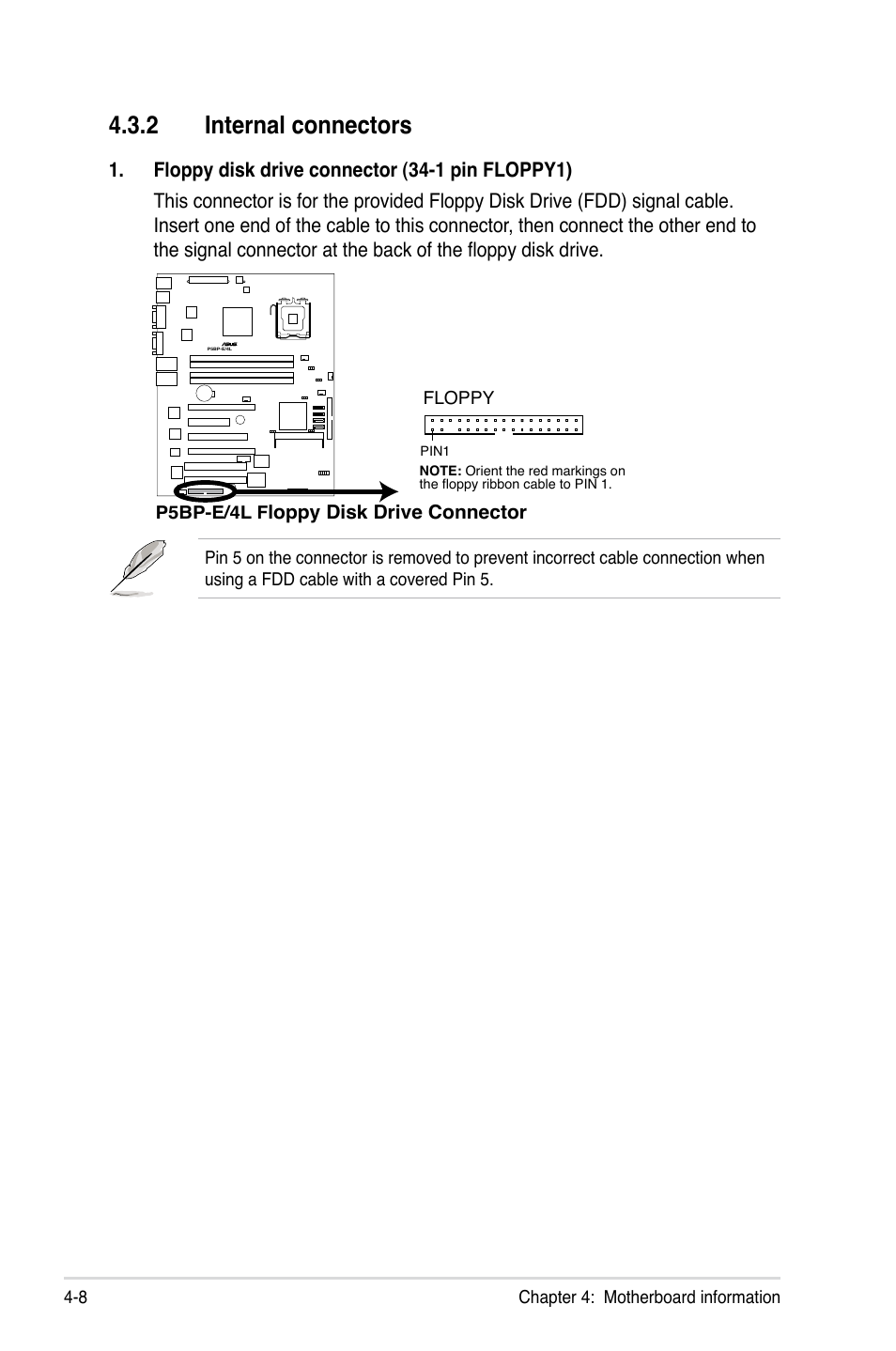 2 internal connectors, Internal connectors -8 | Asus TS300-E5 User Manual | Page 84 / 218