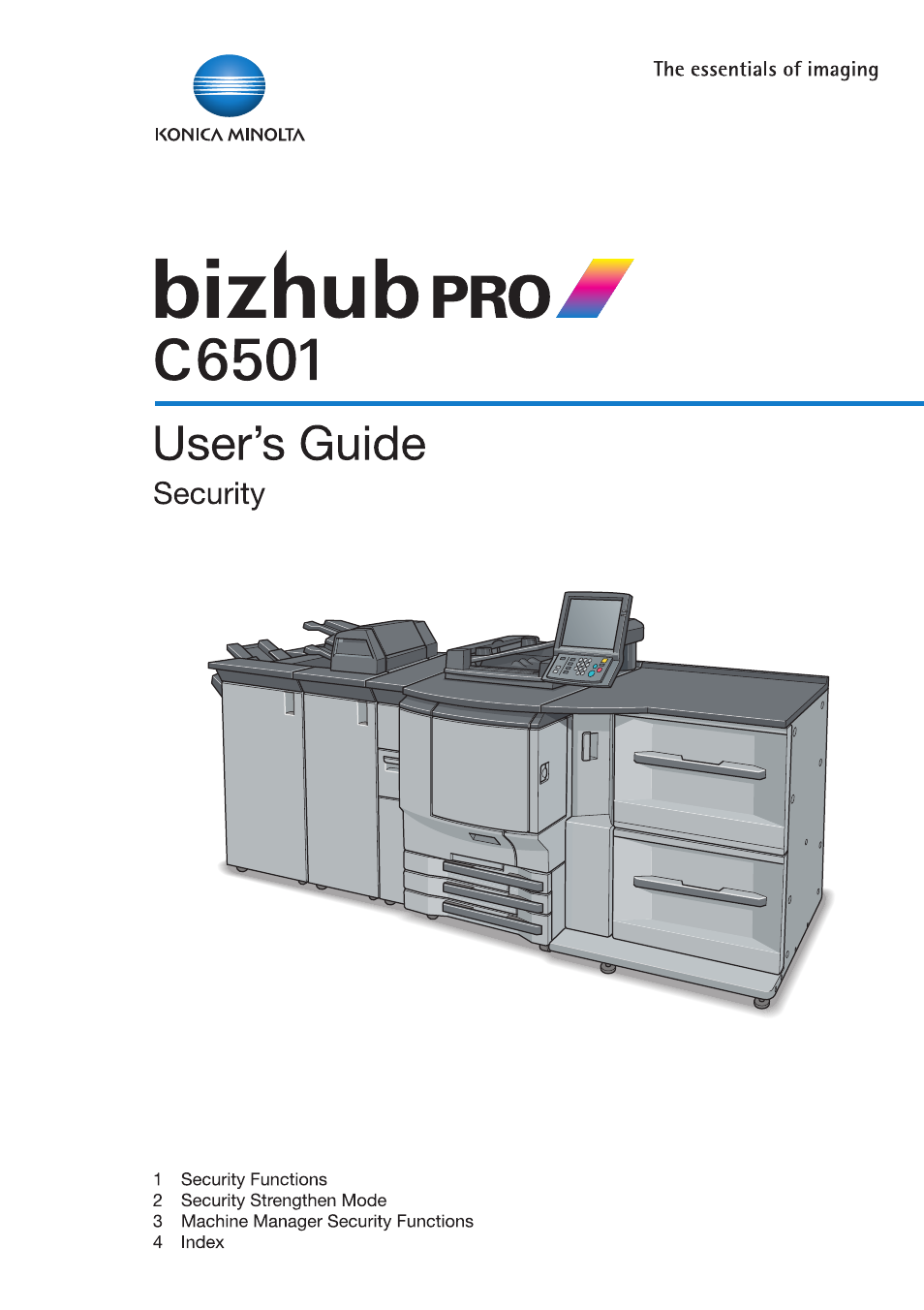 Konica Minolta bizhub PRO C6501 User Manual | 32 pages