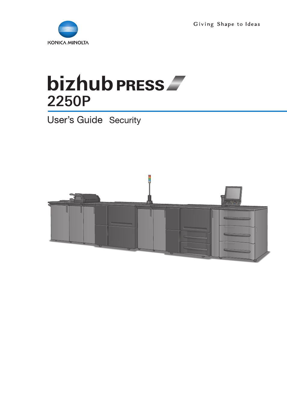 Konica Minolta bizhub PRESS 2250P User Manual | 57 pages
