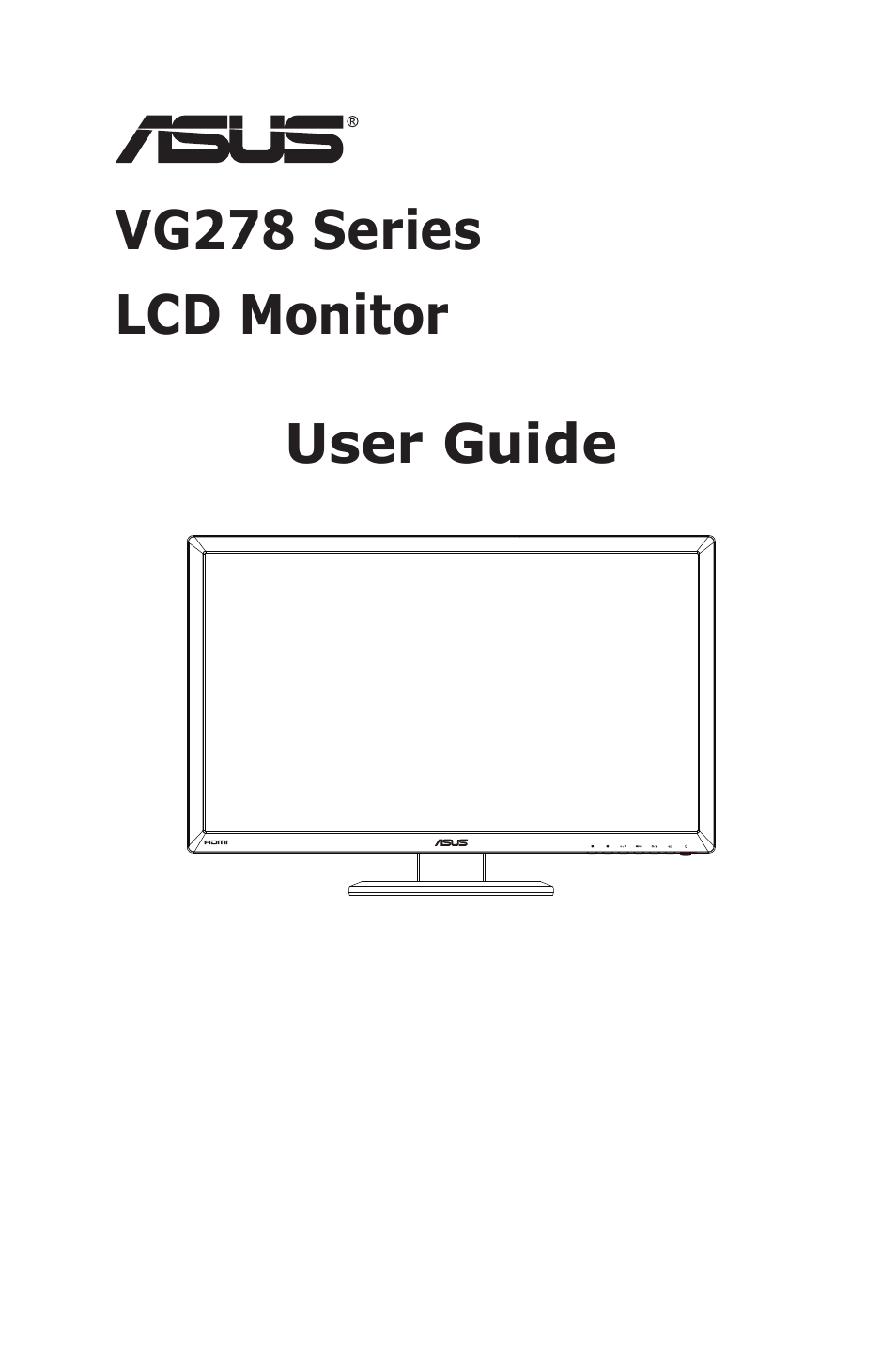 Asus LCD MONITOR VG278 Series User Manual | 24 pages