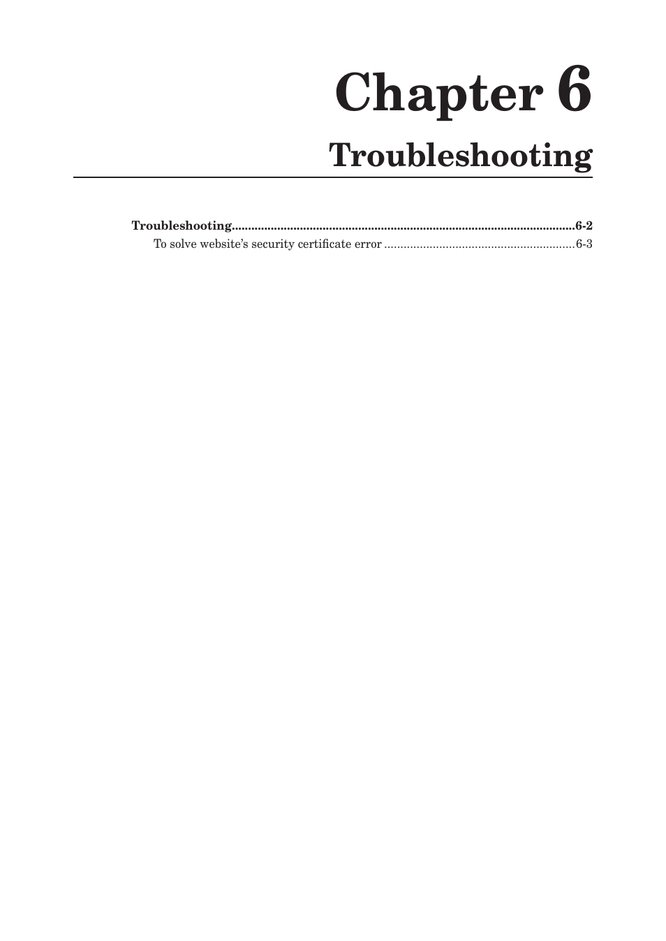 Chapter 6, Troubleshooting, Chapter 6 troubleshooting | Chapter | Konica Minolta bizhub 25e User Manual | Page 136 / 140