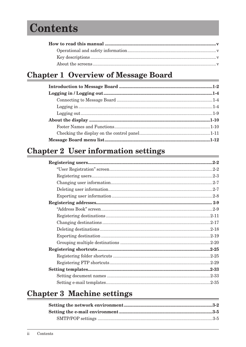 Konica Minolta bizhub 25e User Manual | Page 3 / 140