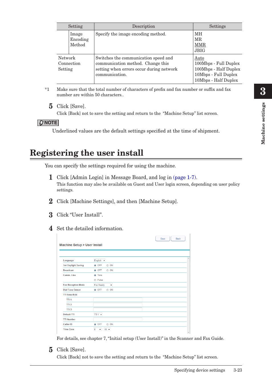 Registering the user install, Registering the user install -23 | Konica Minolta bizhub 25e User Manual | Page 80 / 140