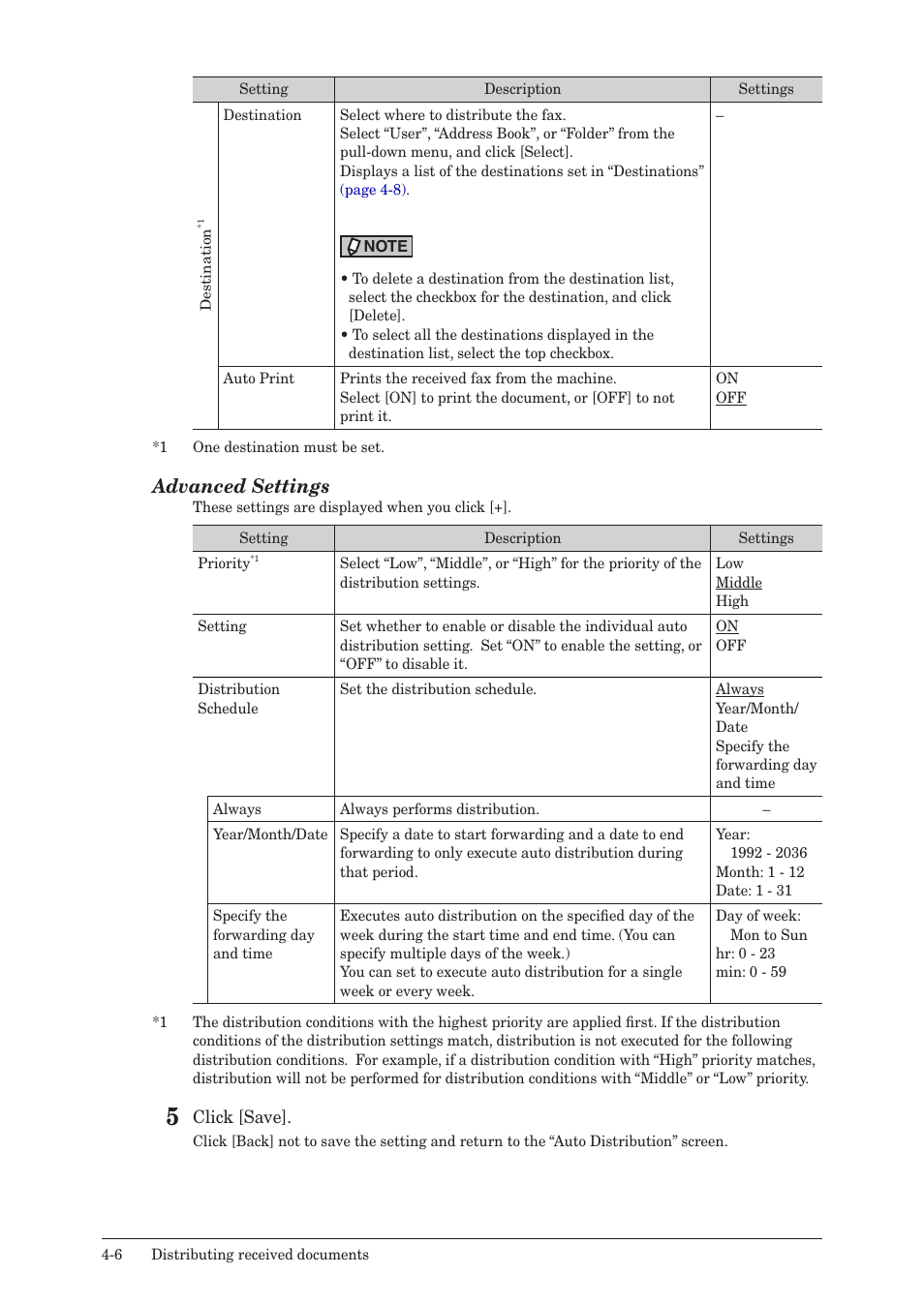 Advanced settings | Konica Minolta bizhub 25e User Manual | Page 87 / 140