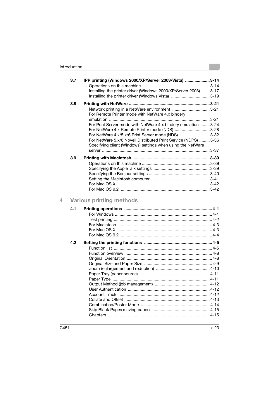 4various printing methods | Konica Minolta bizhub C451 User Manual | Page 24 / 432