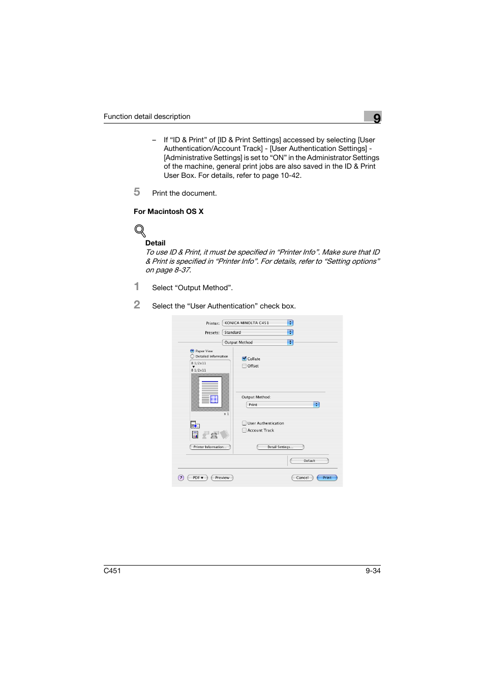 For macintosh os x, For macintosh os x -34 | Konica Minolta bizhub C451 User Manual | Page 331 / 432