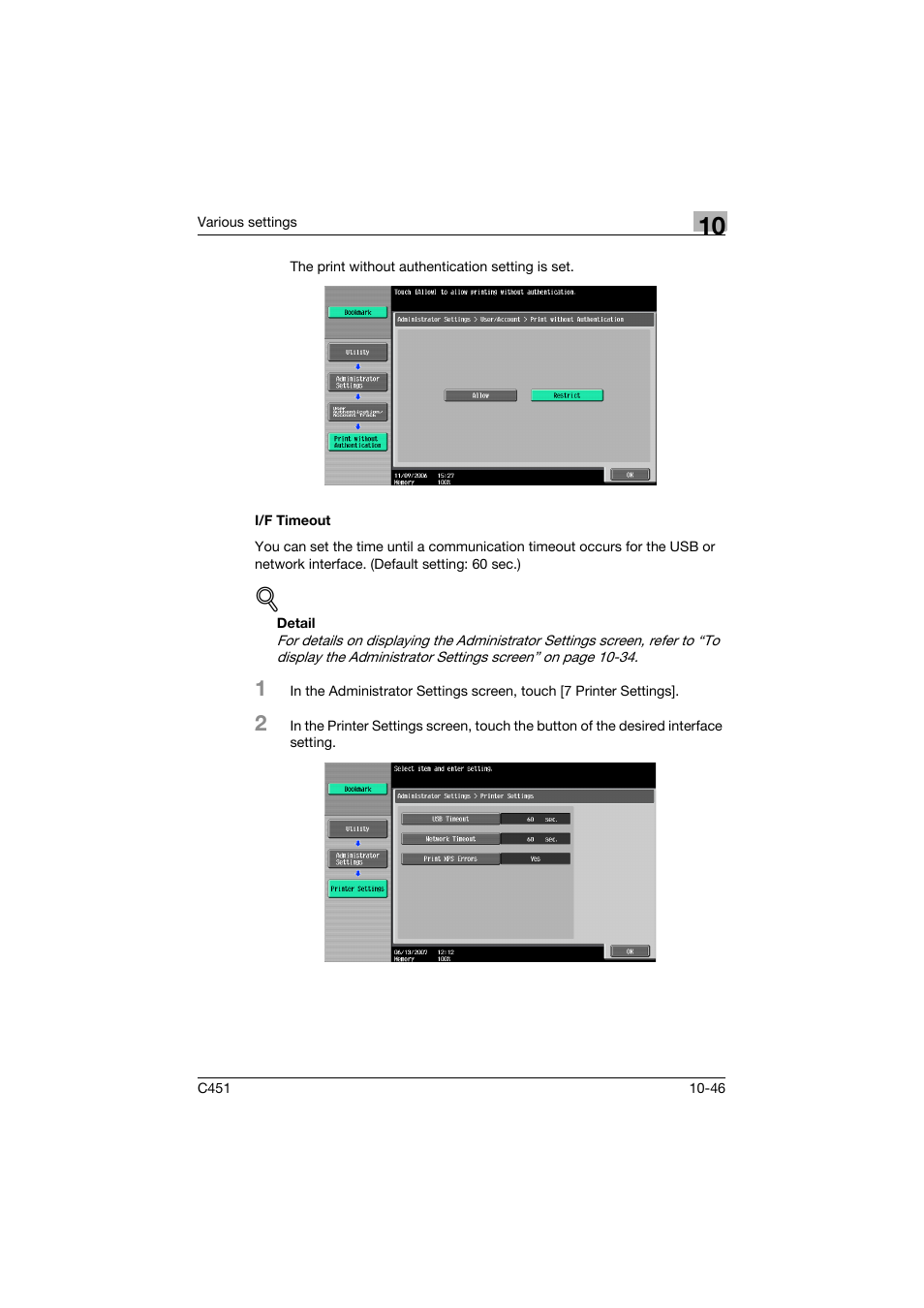 I/f timeout, I/f timeout -46 | Konica Minolta bizhub C451 User Manual | Page 402 / 432