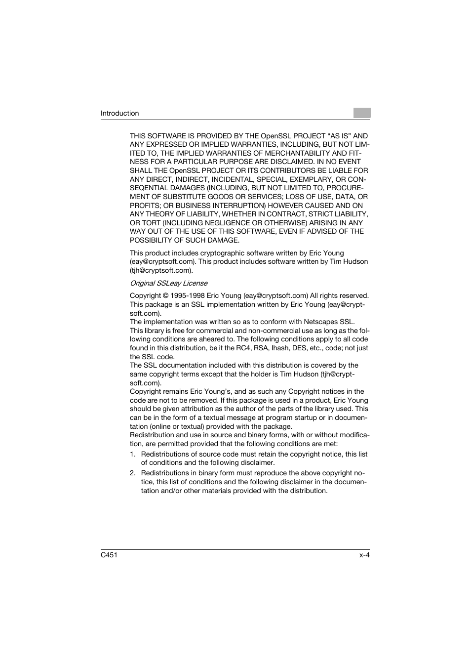 Konica Minolta bizhub C451 User Manual | Page 5 / 432