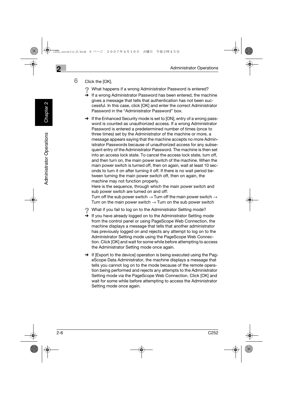 Konica Minolta BIZHUB C252 User Manual | Page 25 / 188