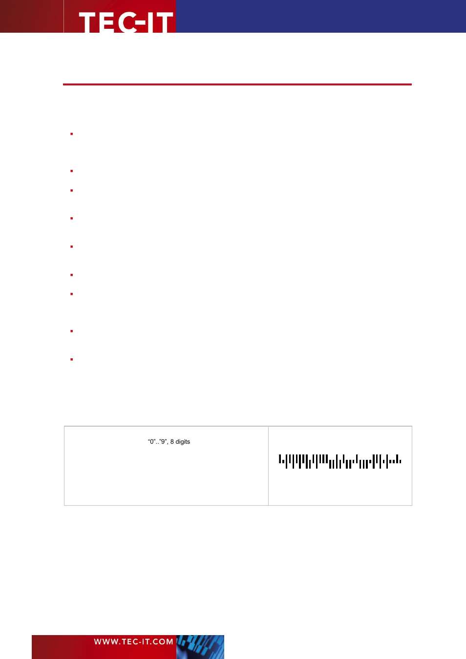 6 barcode symbologies, 1 1d (linear) symbologies | Konica Minolta Darwin VDP Software User Manual | Page 20 / 92