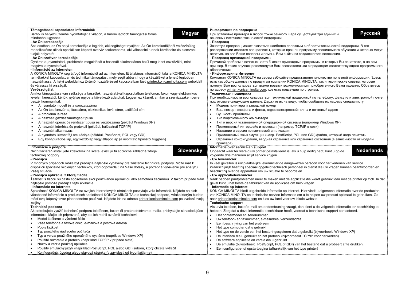 Konica Minolta Magicolor 5430 User Manual | Page 9 / 56