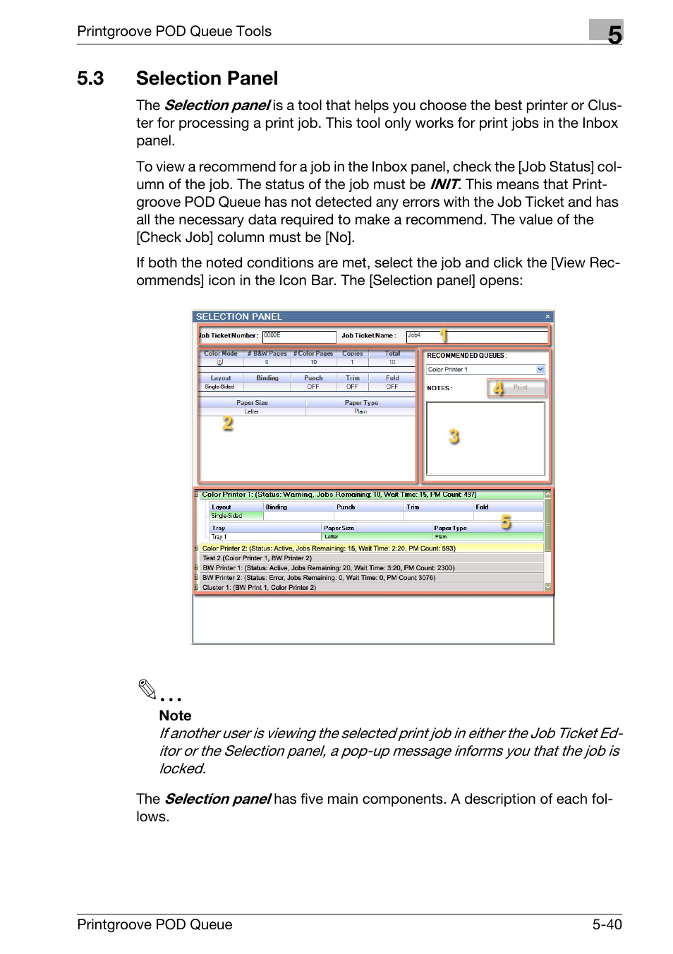 3 selection panel, Selection panel -40 | Konica Minolta Printgroove User Manual | Page 111 / 195