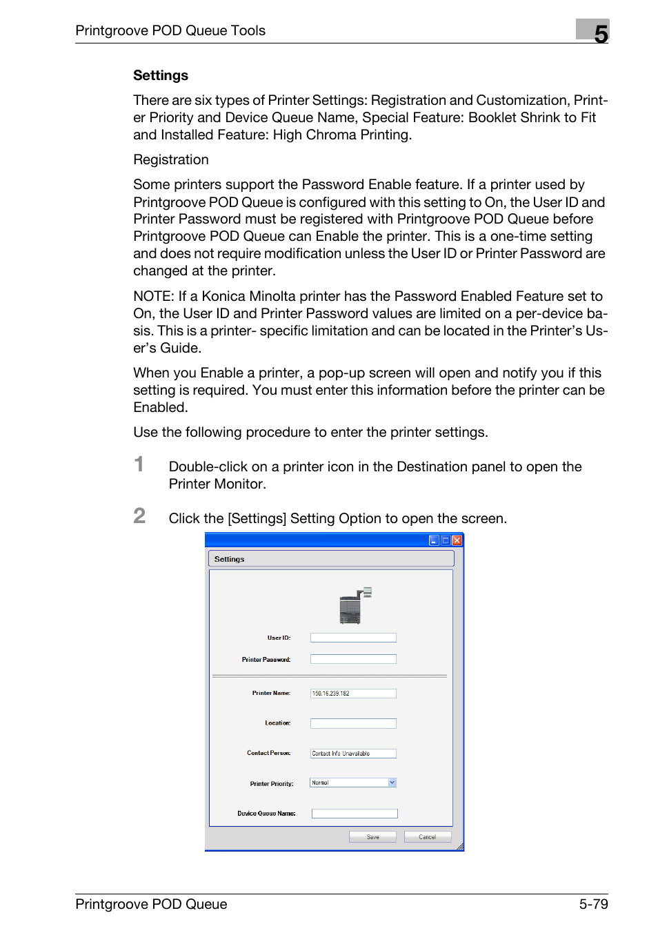 Konica Minolta Printgroove User Manual | Page 150 / 195