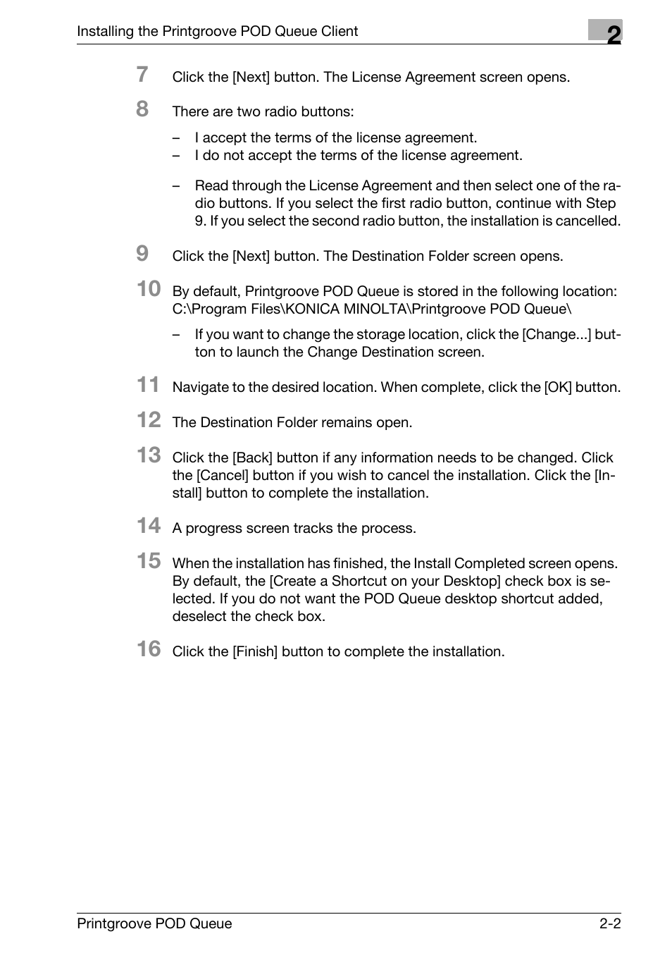 Konica Minolta Printgroove User Manual | Page 19 / 195
