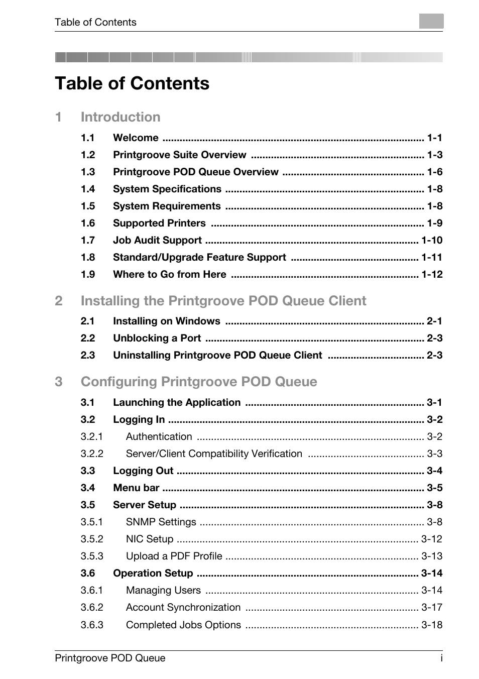 Konica Minolta Printgroove User Manual | Page 2 / 195