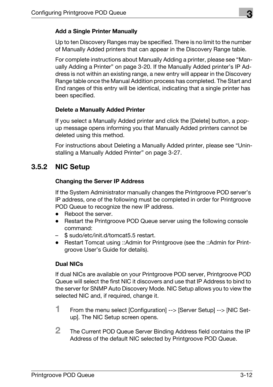 Nic setup -12 | Konica Minolta Printgroove User Manual | Page 33 / 195