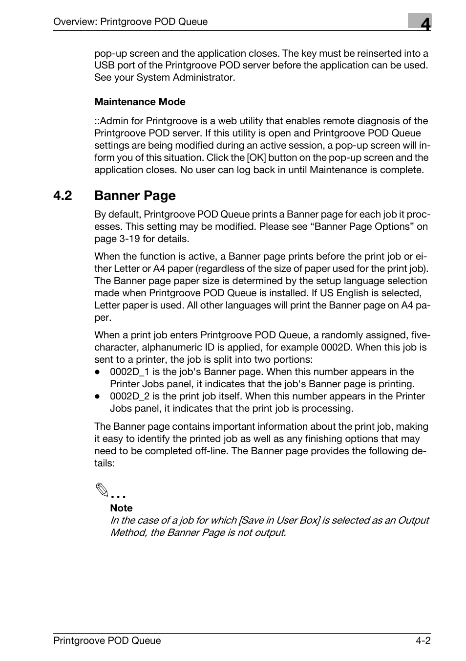 2 banner page | Konica Minolta Printgroove User Manual | Page 57 / 195