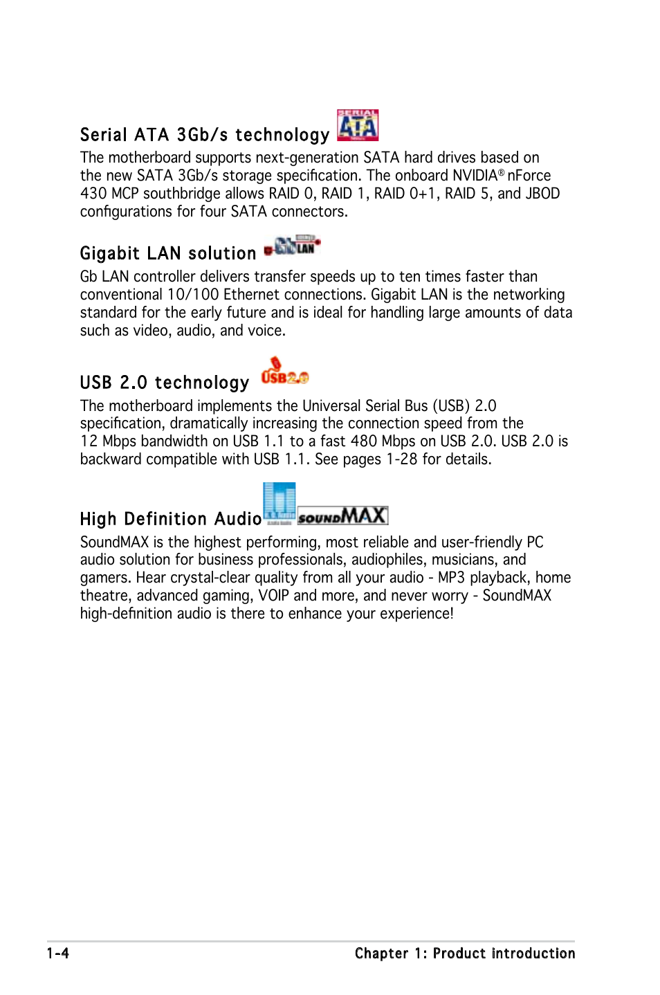 Asus M2N-MX User Manual | Page 14 / 86