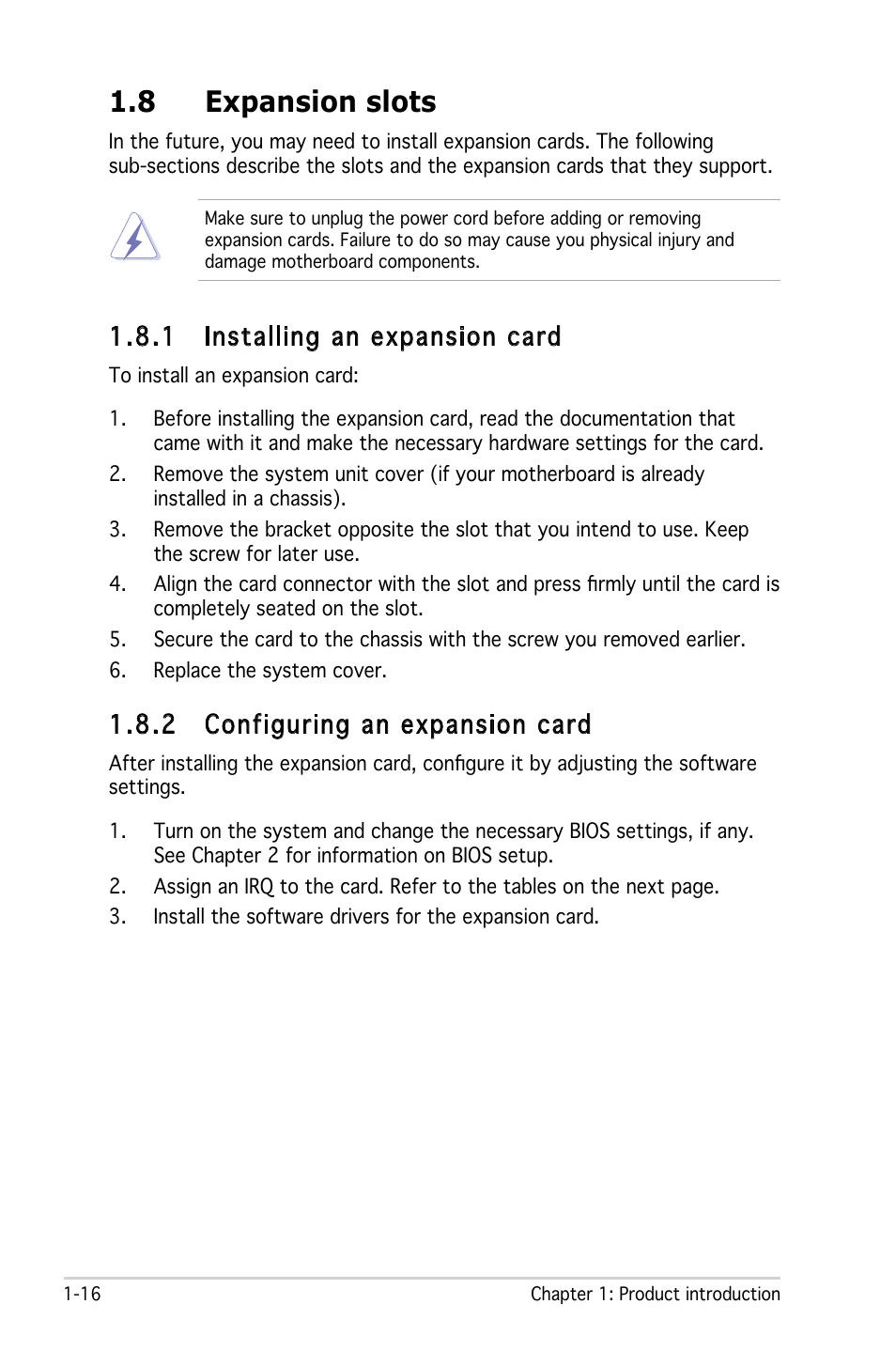 8 expansion slots, 1 installing an expansion card, 2 configuring an expansion card | Asus M2N-MX User Manual | Page 26 / 86