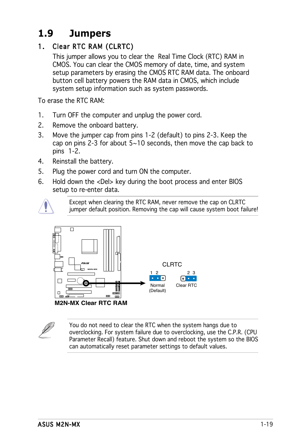 9 jumpers | Asus M2N-MX User Manual | Page 29 / 86