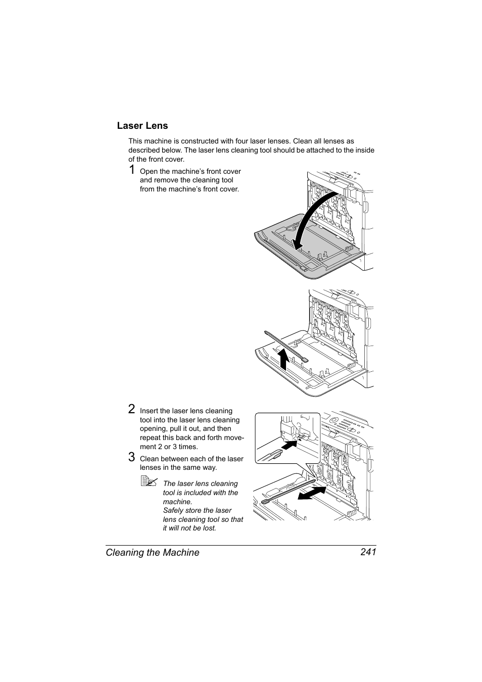 Laser lens, Laser lens 241 | Konica Minolta MAGICOLOR 4695MF User Manual | Page 255 / 346