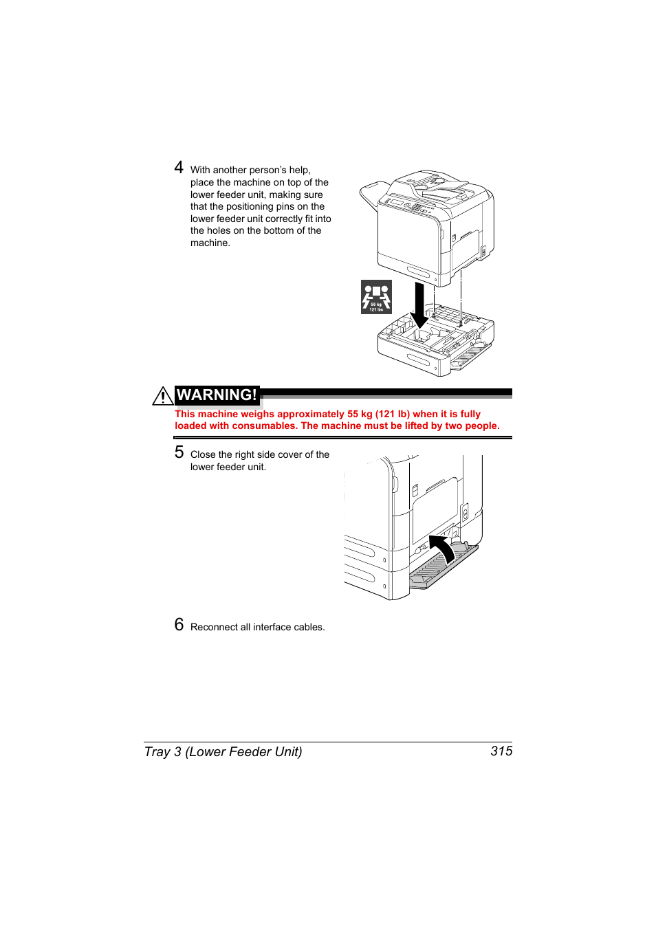 Warning | Konica Minolta MAGICOLOR 4695MF User Manual | Page 329 / 346