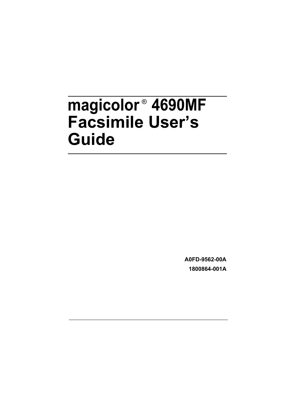 Konica Minolta magicolor 4690MF User Manual | 108 pages