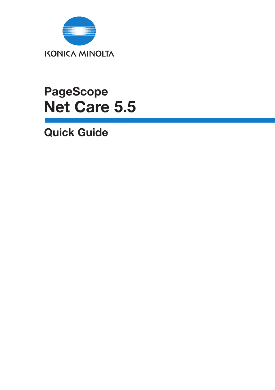 Konica Minolta PageScope Net Care User Manual | 145 pages