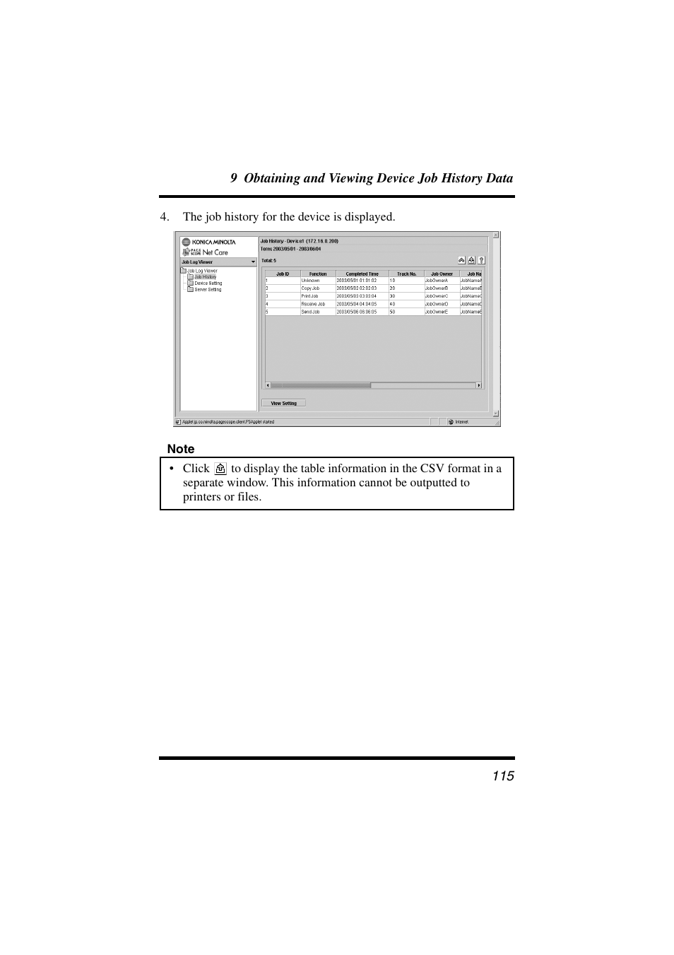 Konica Minolta PageScope Net Care User Manual | Page 126 / 145