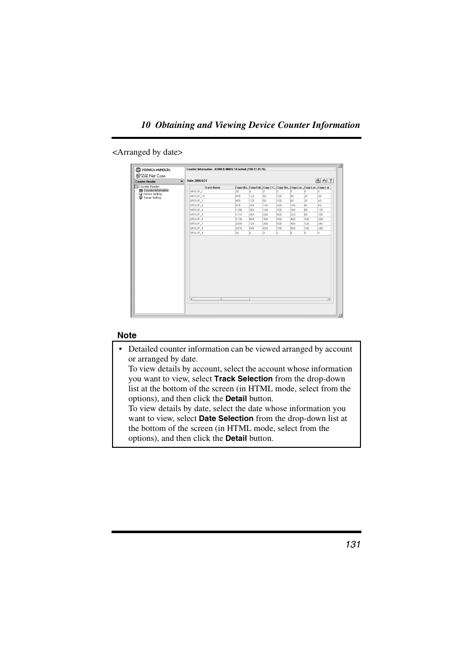 Konica Minolta PageScope Net Care User Manual | Page 142 / 145