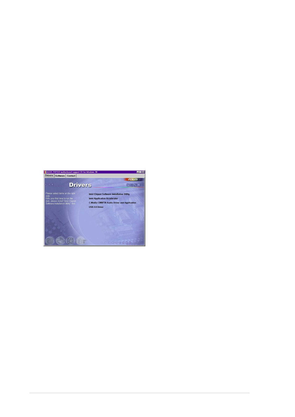 1 installation procedure, 2 available installation menus | Asus P4T533 User Manual | Page 104 / 136