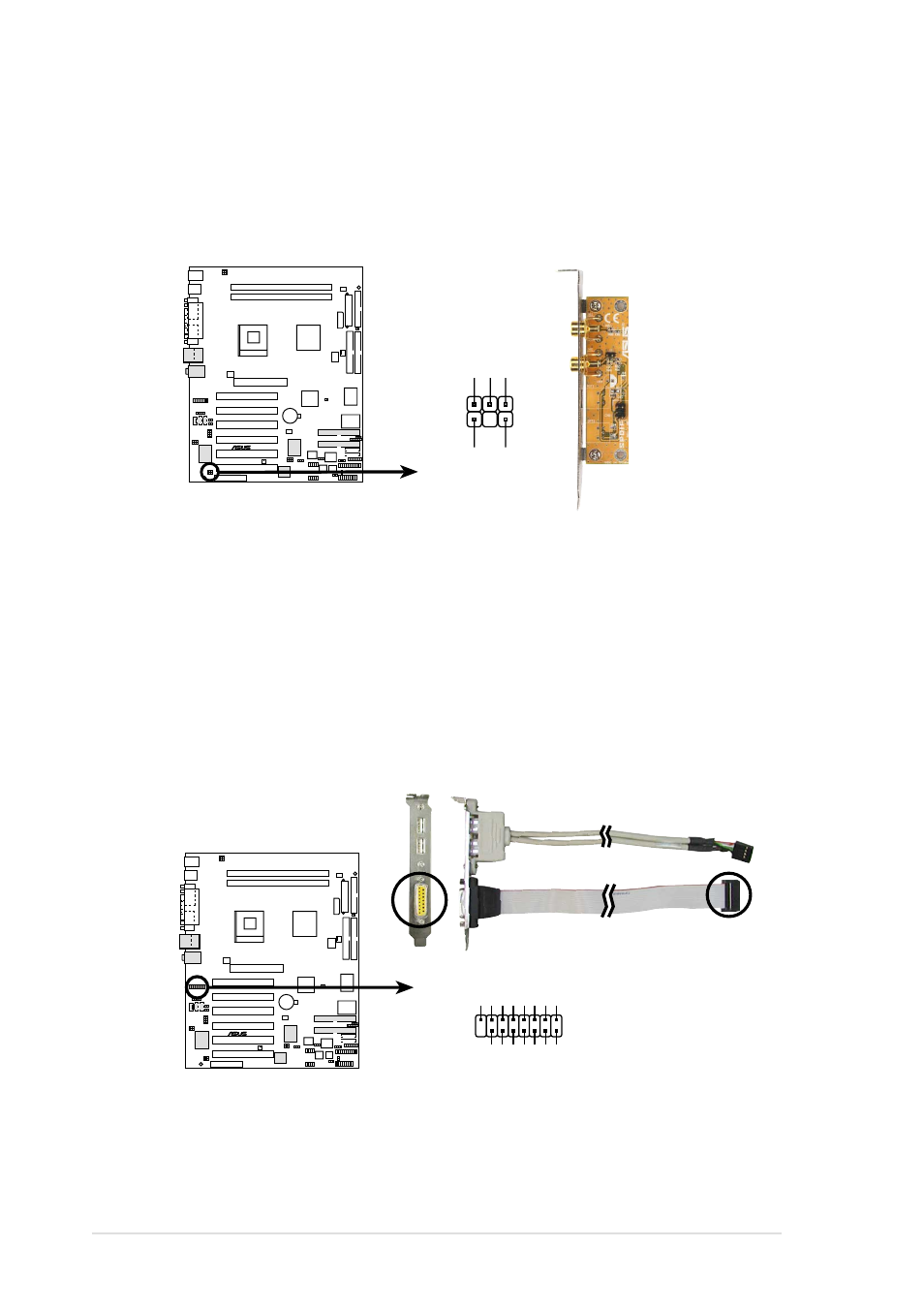 44 chapter 2: hardware information, P4t533 game connector game, P4t533 digital audio connector spdif_c | Asus P4T533 User Manual | Page 58 / 136