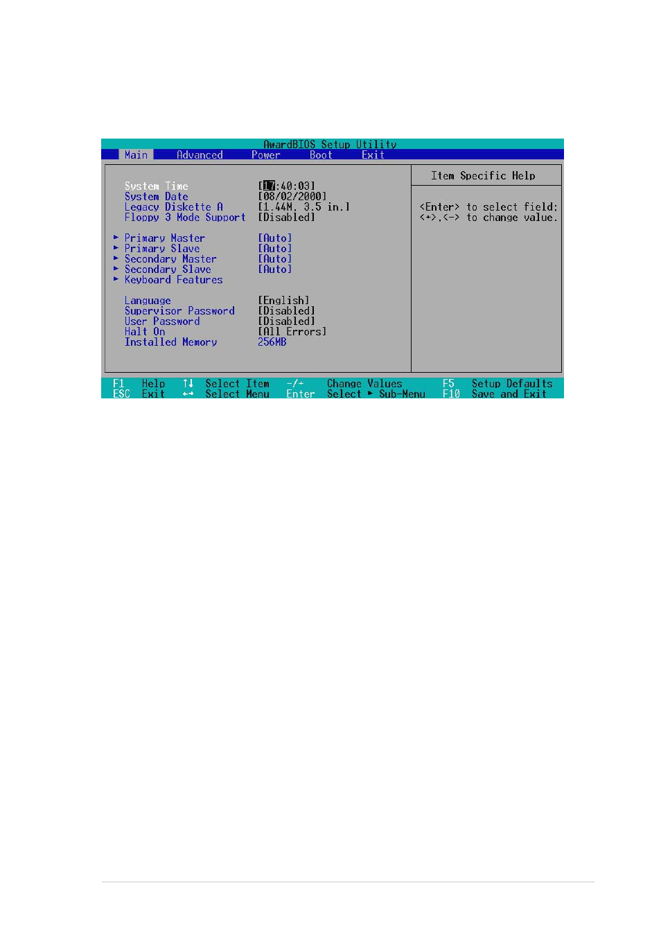 3 main menu | Asus P4T533 User Manual | Page 77 / 136