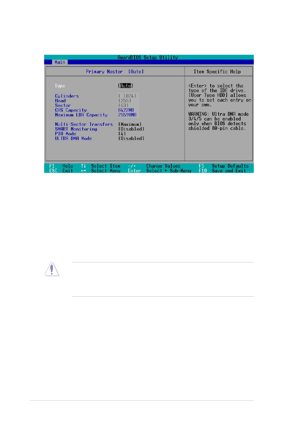 1 primary & secondary master/slave | Asus P4T533 User Manual | Page 78 / 136