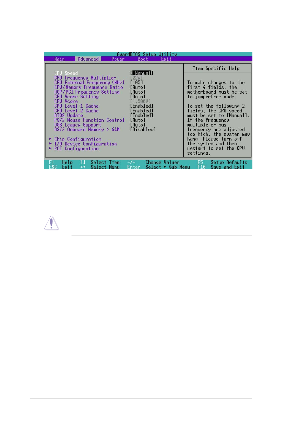 4 advanced menu | Asus P4T533 User Manual | Page 84 / 136