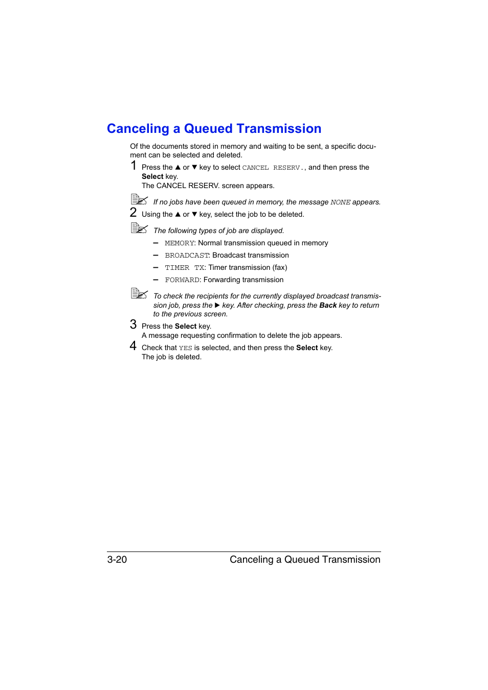 Canceling a queued transmission, Canceling a queued transmission -20 | Konica Minolta magicolor 1690MF User Manual | Page 63 / 113