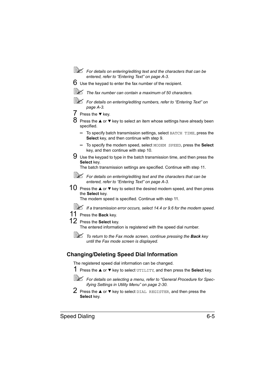 Changing/deleting speed dial information, Changing/deleting speed dial information -5 | Konica Minolta magicolor 1690MF User Manual | Page 86 / 113