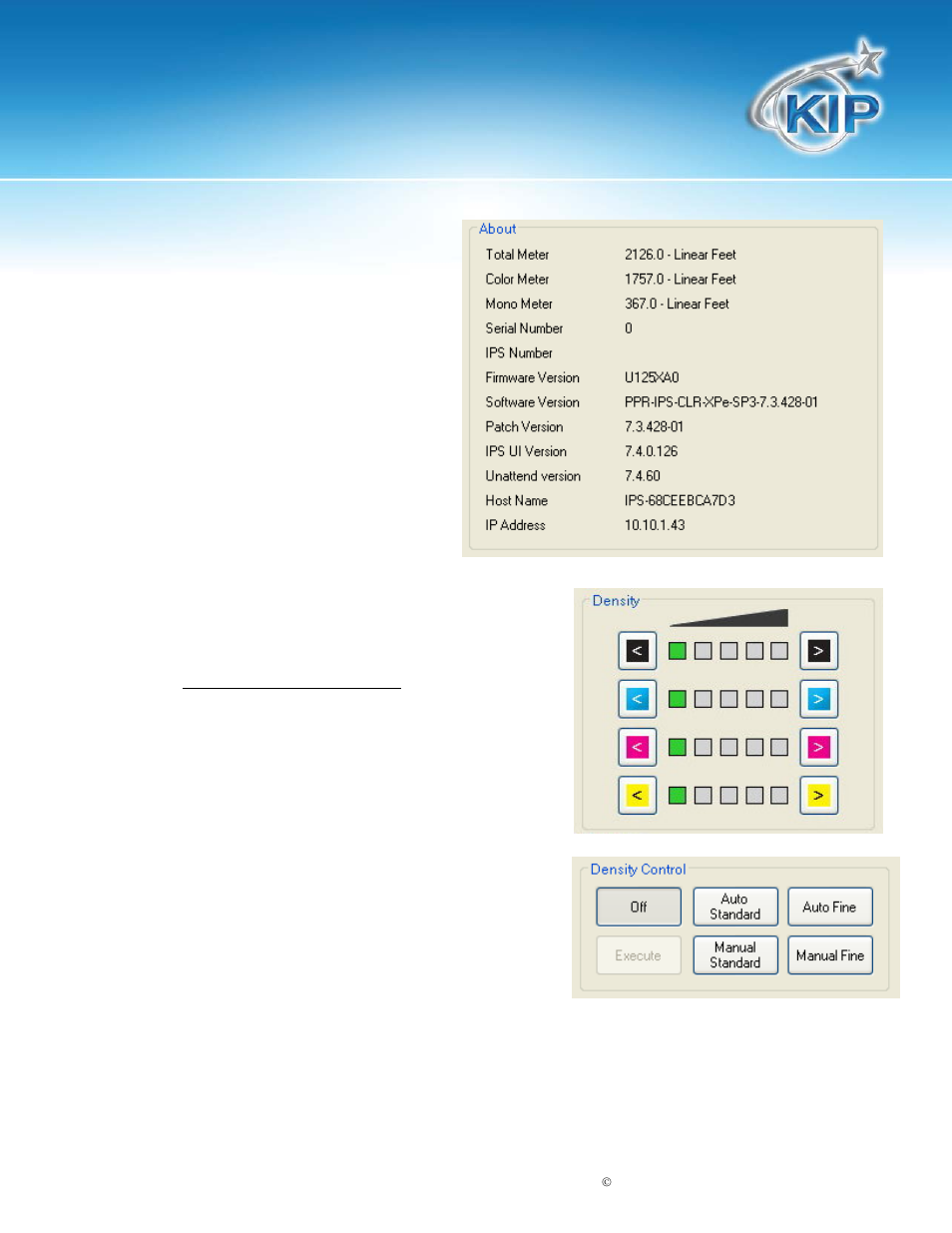 Kip c7800 touchscreen software | Konica Minolta KIP C7800 User Manual | Page 12 / 42