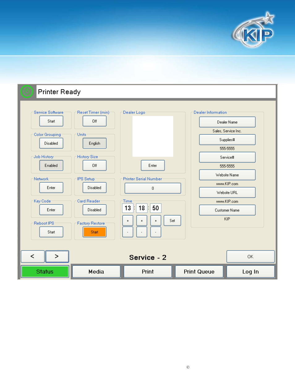 Kip c7800 touchscreen software | Konica Minolta KIP C7800 User Manual | Page 17 / 42