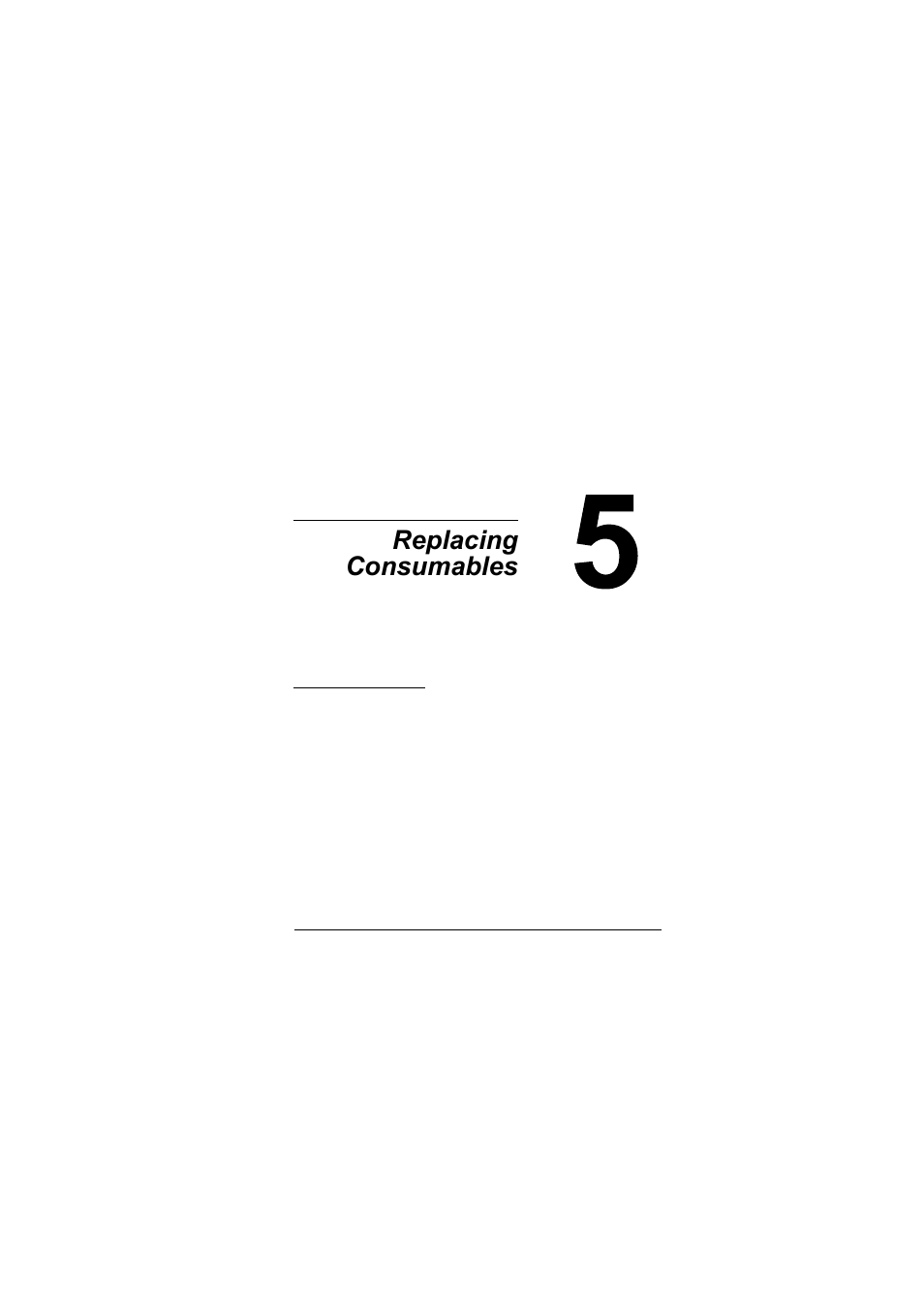 Ch.5 replacing consumables, 5 replacing consumables | Konica Minolta magicolor 2500W User Manual | Page 51 / 108